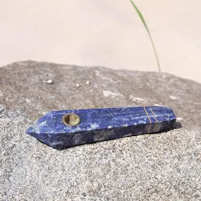 LAPIS LAZULI GEMSTONE PIPE