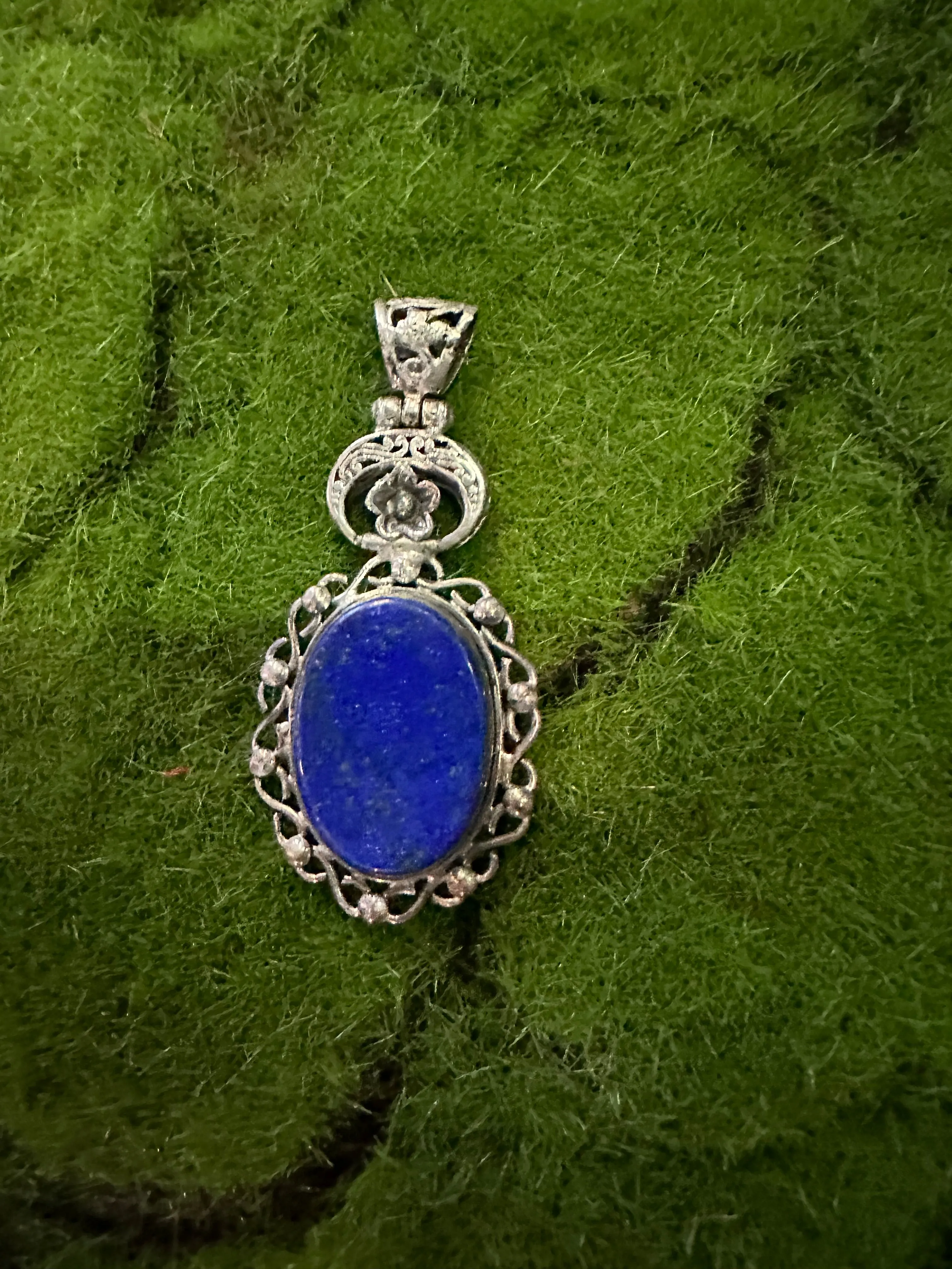 Lapis Lazuli Sterling Silver Pendant