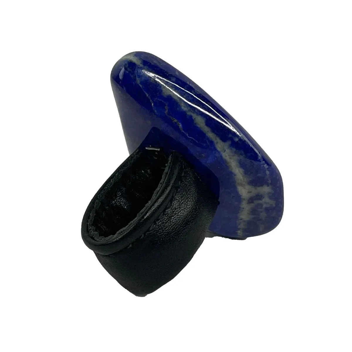 LAPIS / LEATHER RING