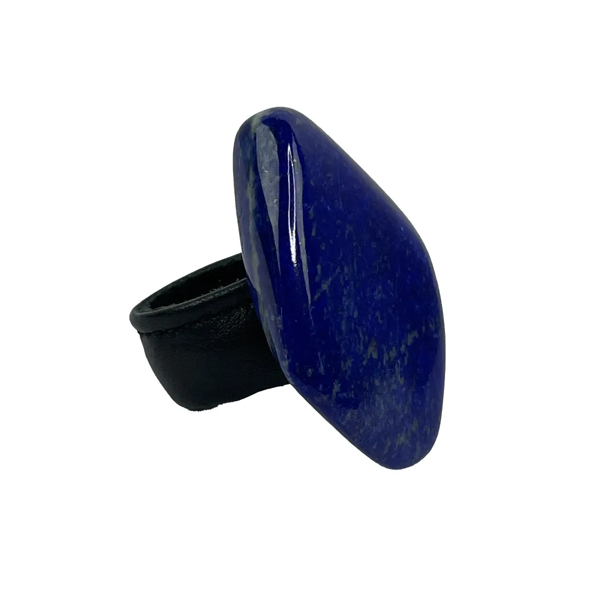 LAPIS / LEATHER RING