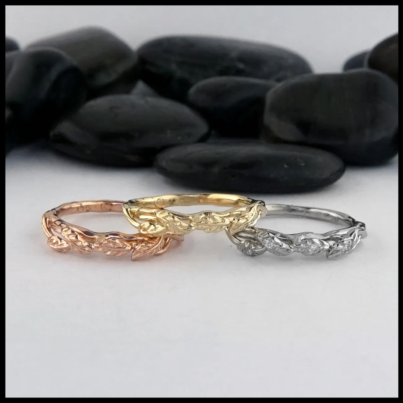 Leaf and Vine Wedding Band