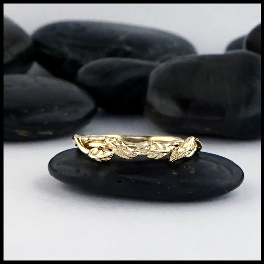 Leaf and Vine Wedding Band