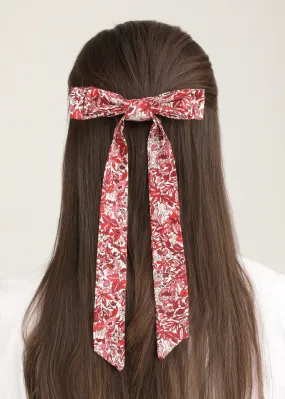 Liberty of London Bow Barrette - Red, Pink