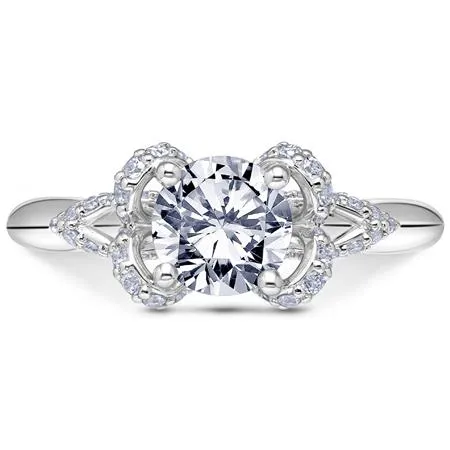 Luminaire Bow Engagement Ring