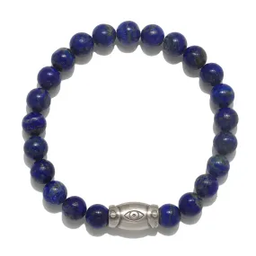 Men's Eye Lapis Gemstone Bracelet