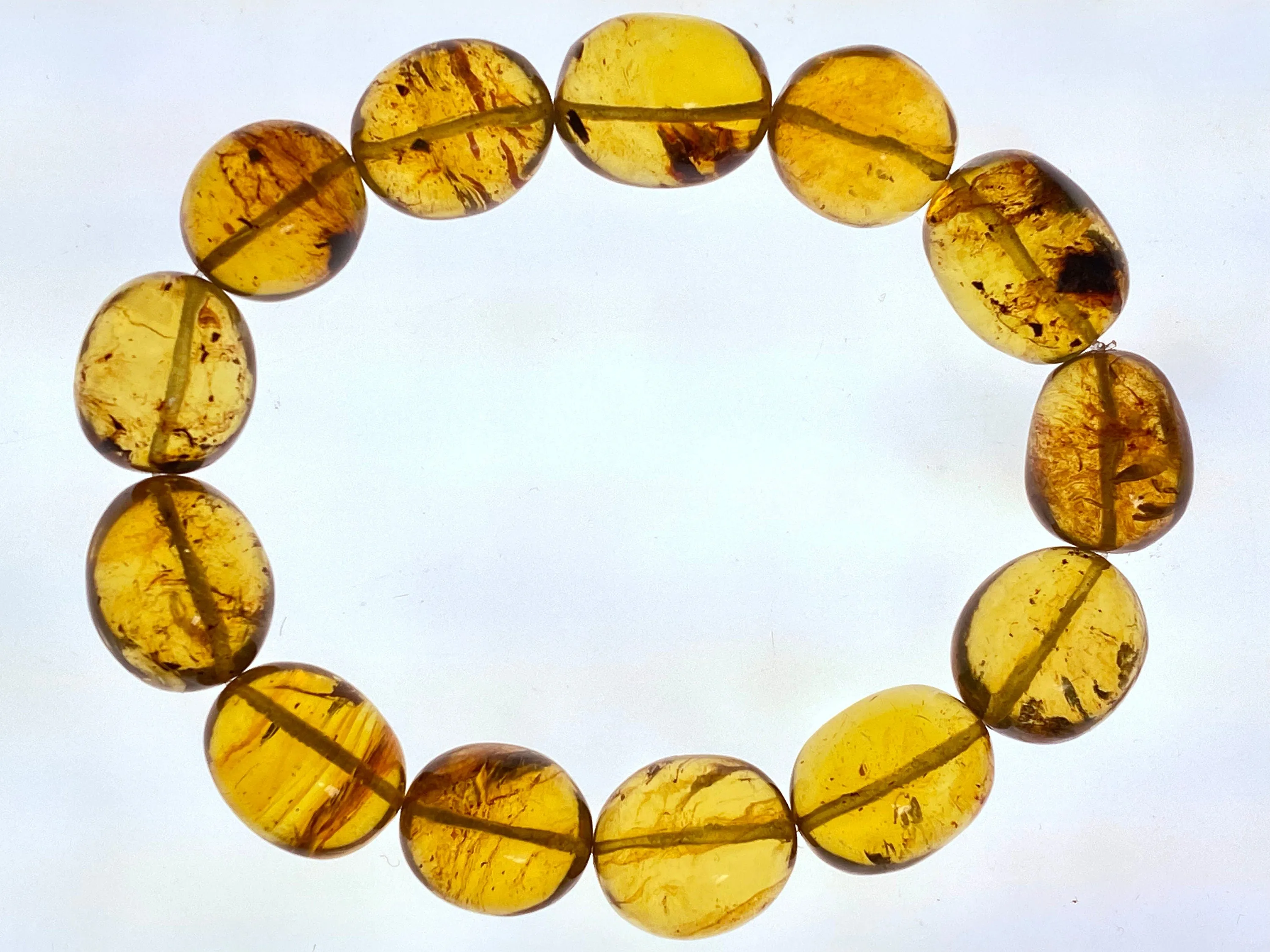 Mexican AMBER Crystal Bracelet - Beaded Bracelet, Handmade Jewelry, Healing Crystals and Stones, 48277