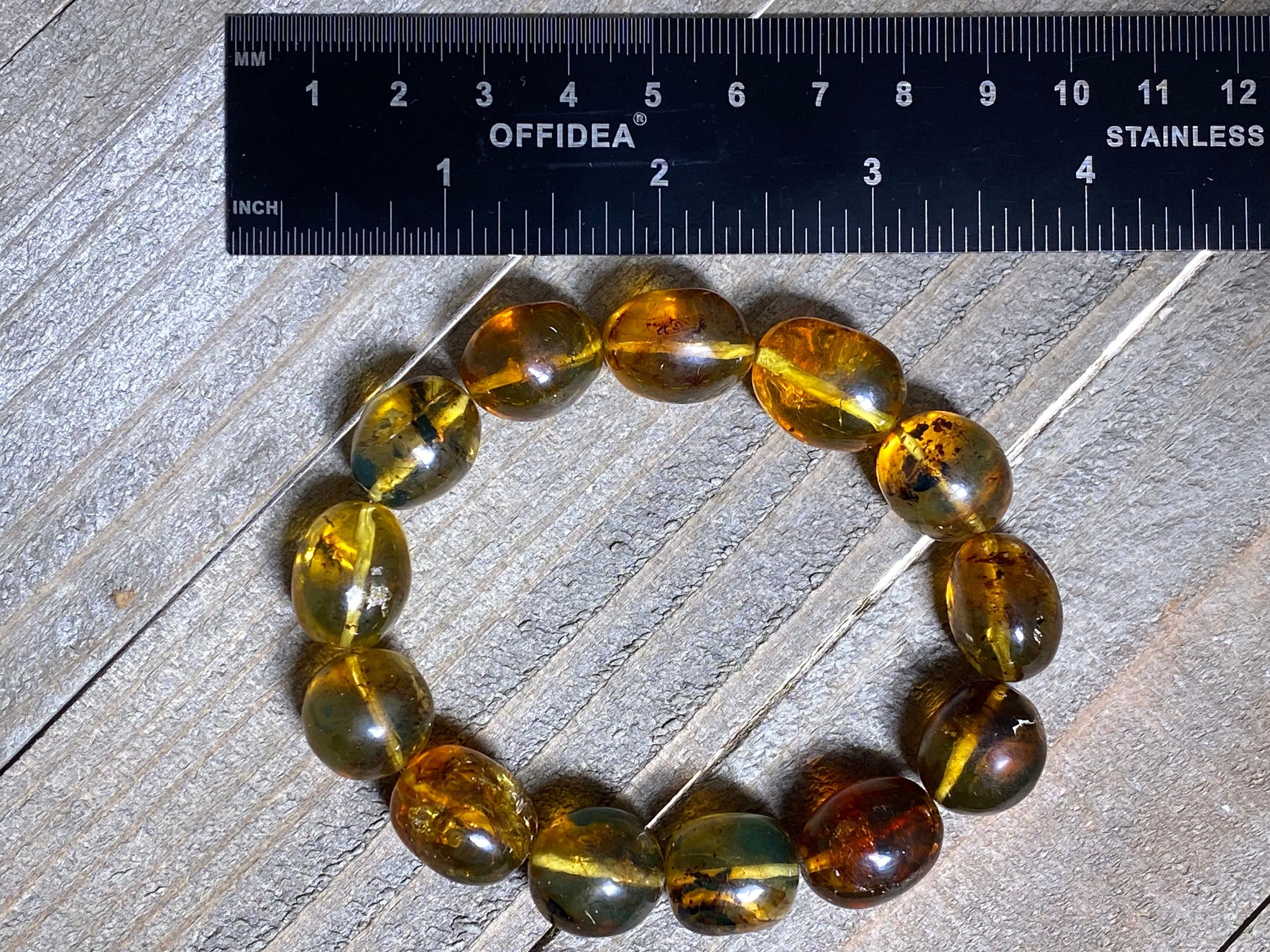 Mexican AMBER Crystal Bracelet - Beaded Bracelet, Handmade Jewelry, Healing Crystals and Stones, 48280