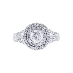 Millie Round Double Halo Ready for Love Diamond Engagement Ring