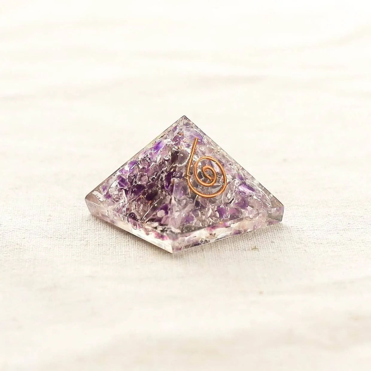 Mini Gemstone Orgone Pyramid by Tiny Rituals