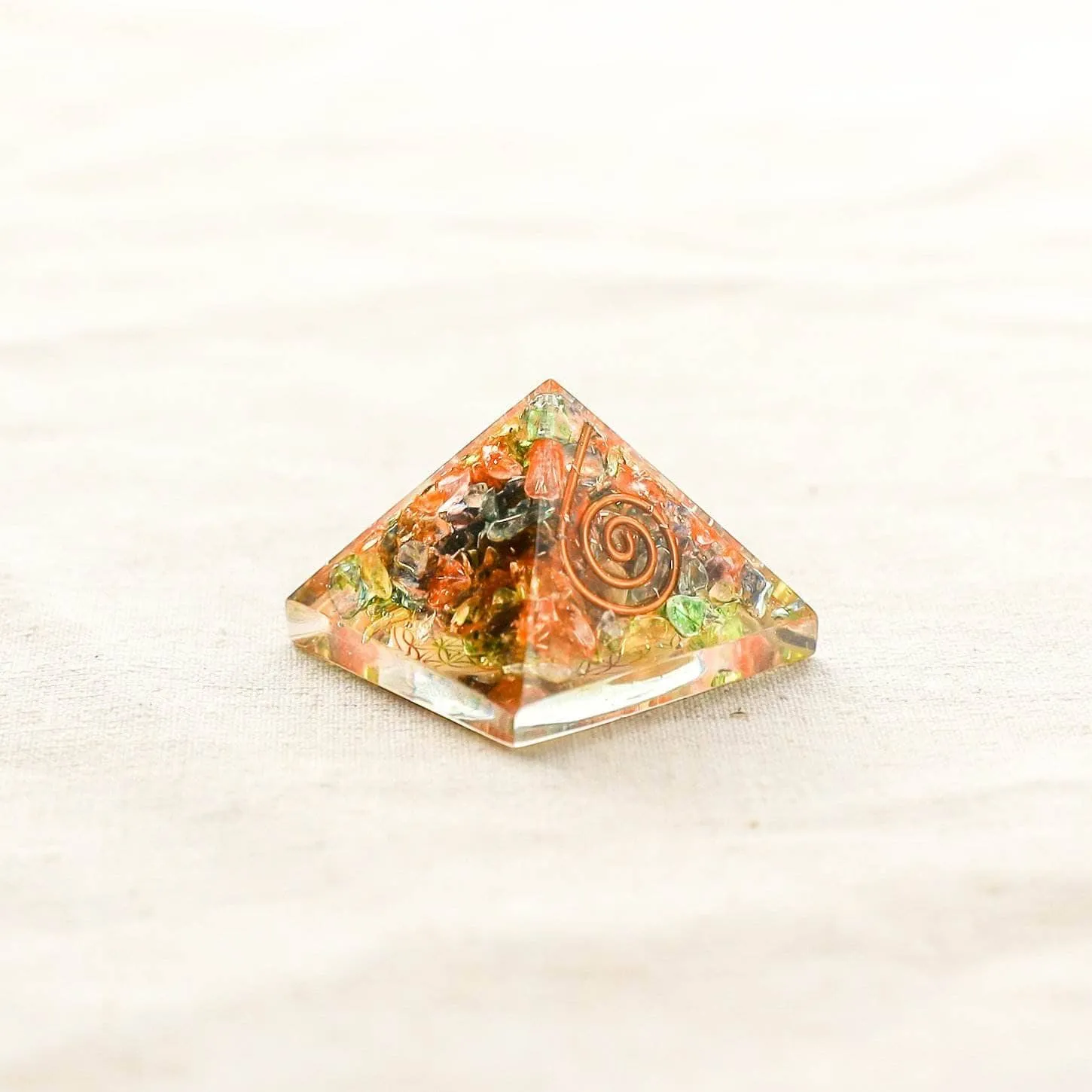 Mini Gemstone Orgone Pyramid by Tiny Rituals