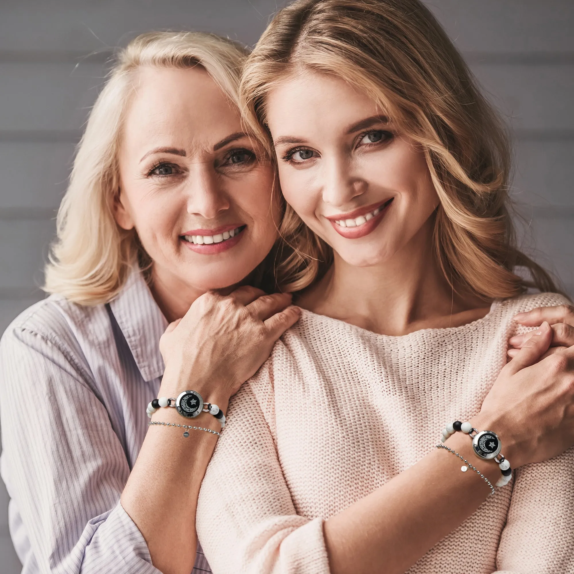 Moon&Star Touch Bracelets with Matching Beads