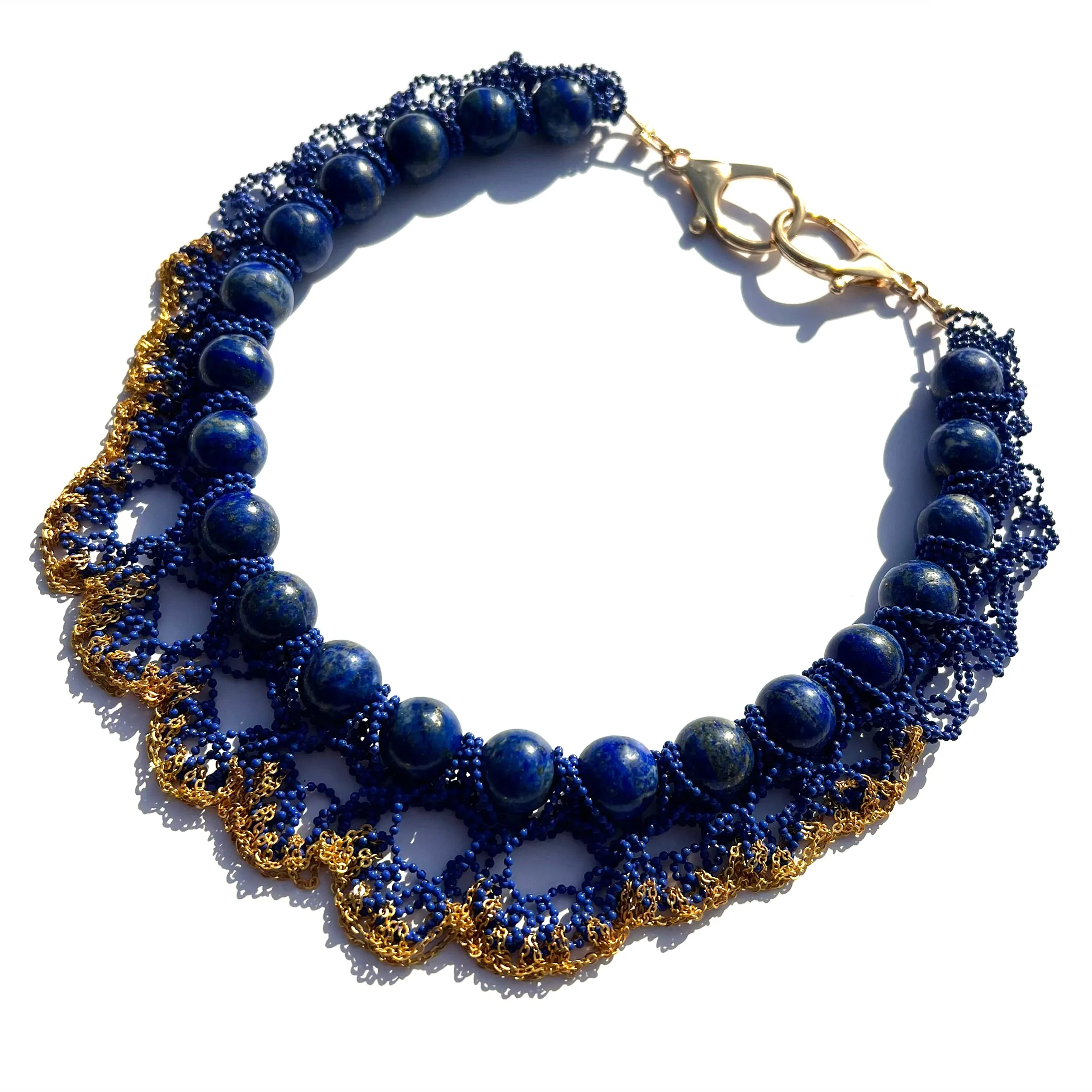 MPR x THE IMAGINARIUM: Lapis   Crochet Chain Mix Necklace