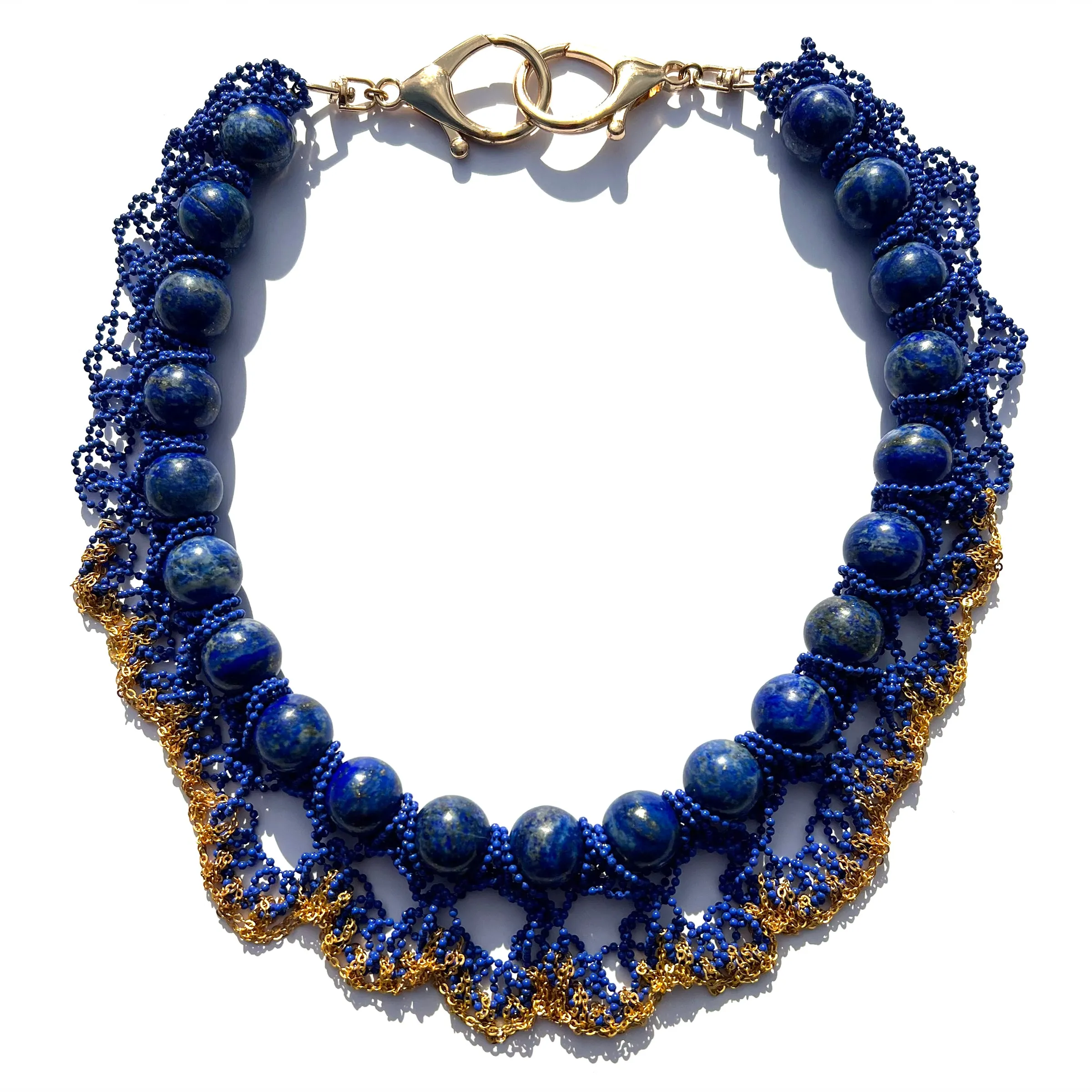 MPR x THE IMAGINARIUM: Lapis   Crochet Chain Mix Necklace