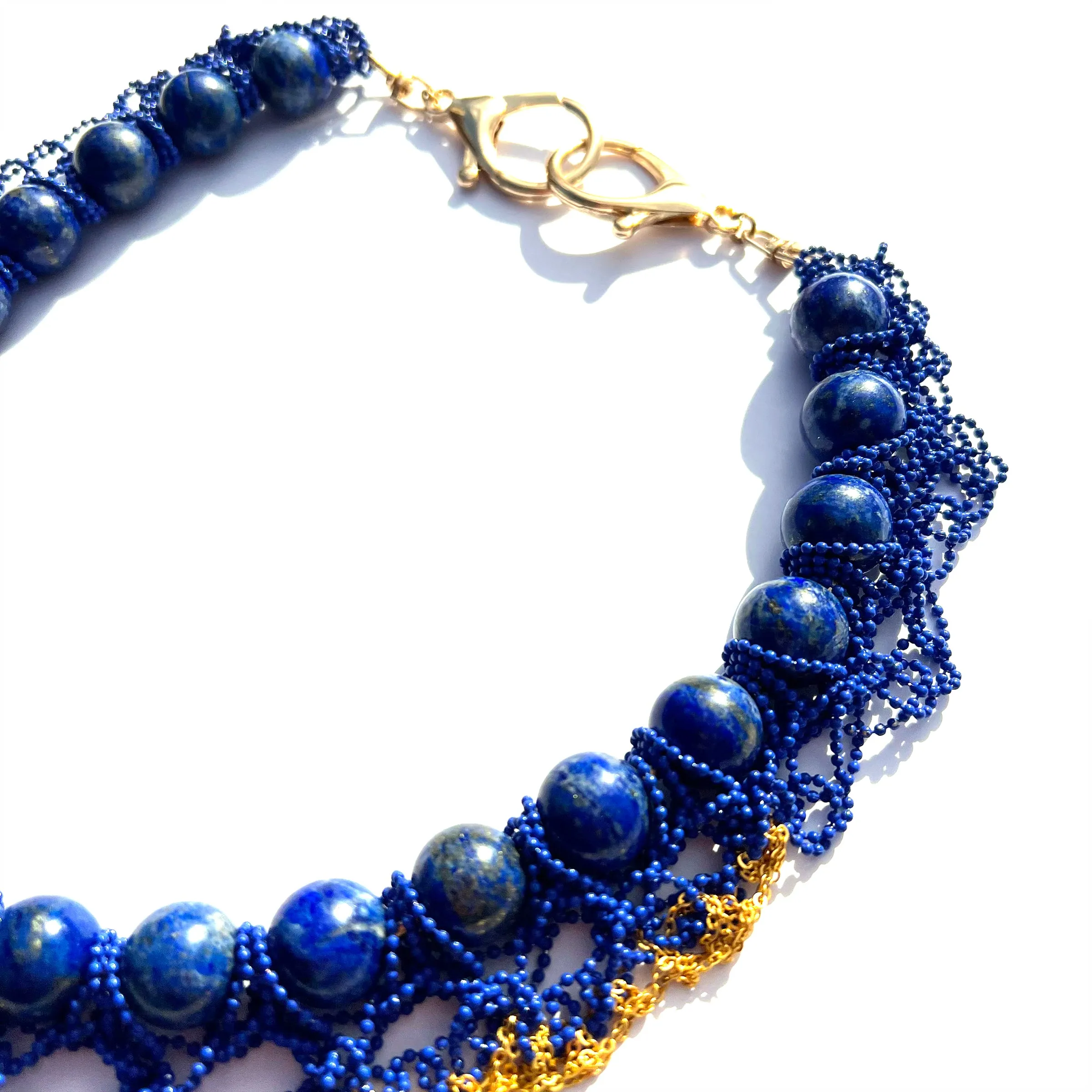 MPR x THE IMAGINARIUM: Lapis   Crochet Chain Mix Necklace