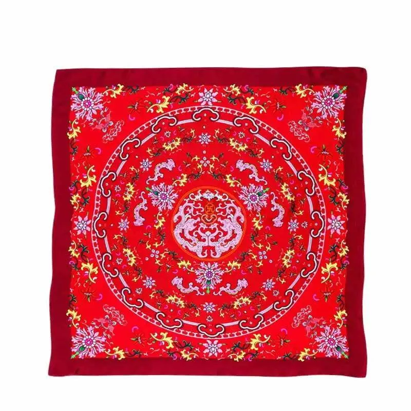 Mulberry Silk Elegant Square Scarf Fate of Fortune 90x90cm