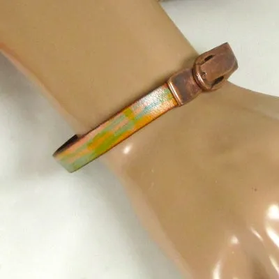 Multi-colored Leather Bracelet For A Man