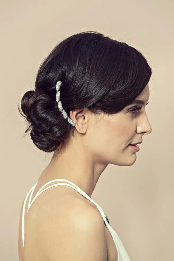 Natalie Crystal Wrap Hair Comb