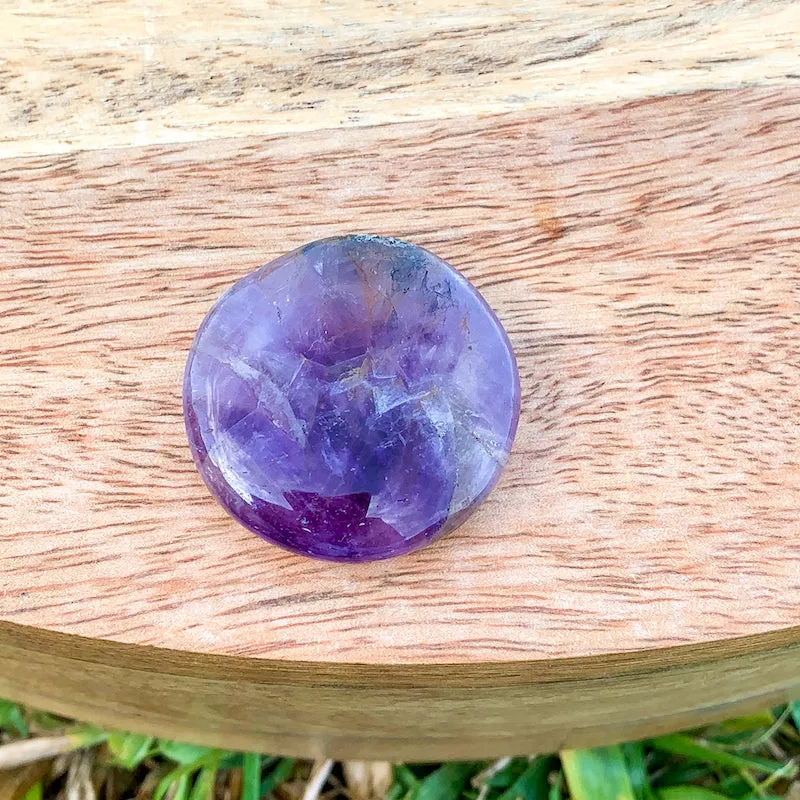 Natural Gemstone Disc Stone - Worry Stone