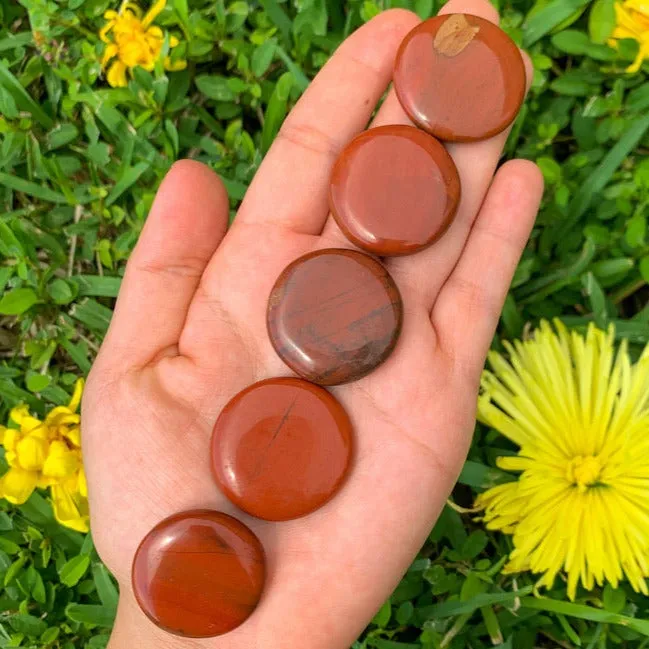 Natural Gemstone Disc Stone - Worry Stone