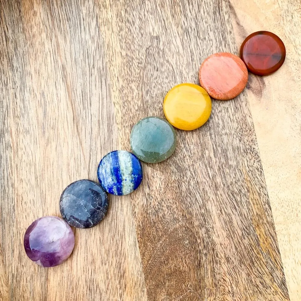 Natural Gemstone Disc Stone - Worry Stone