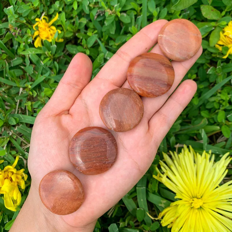 Natural Gemstone Disc Stone - Worry Stone