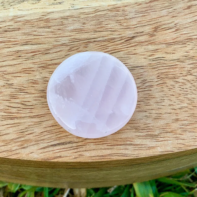 Natural Gemstone Disc Stone - Worry Stone