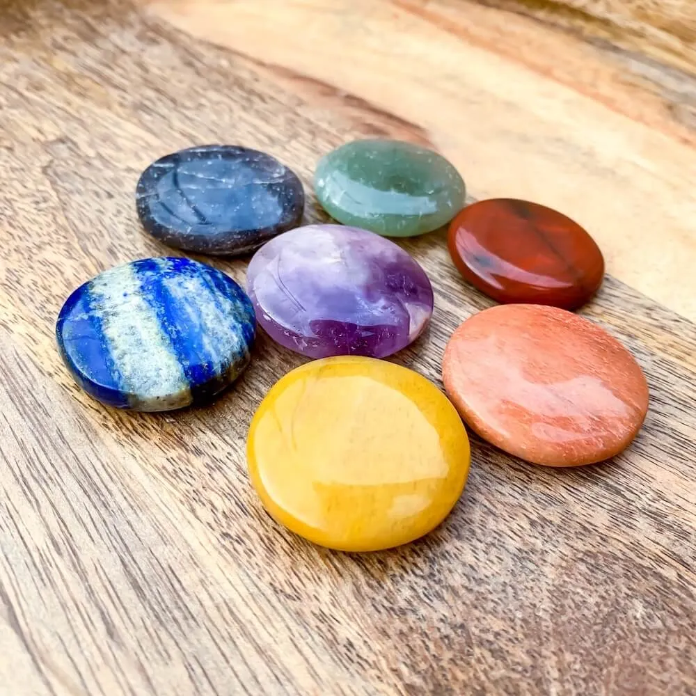 Natural Gemstone Disc Stone - Worry Stone