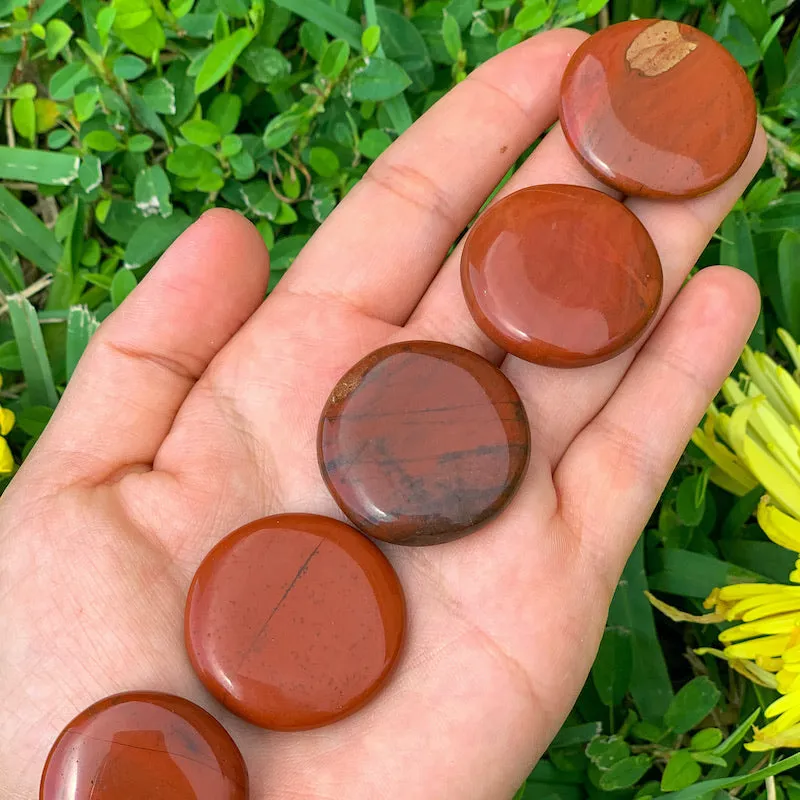 Natural Gemstone Disc Stone - Worry Stone