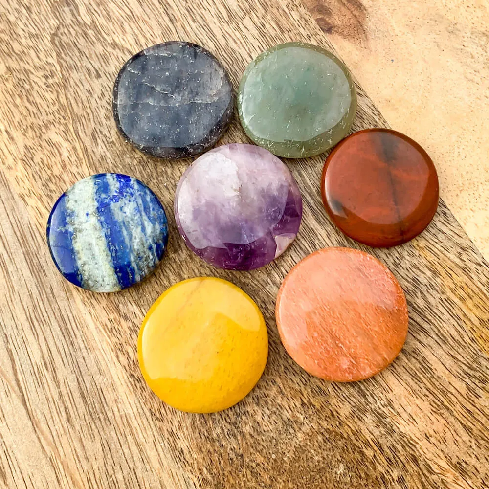 Natural Gemstone Disc Stone - Worry Stone