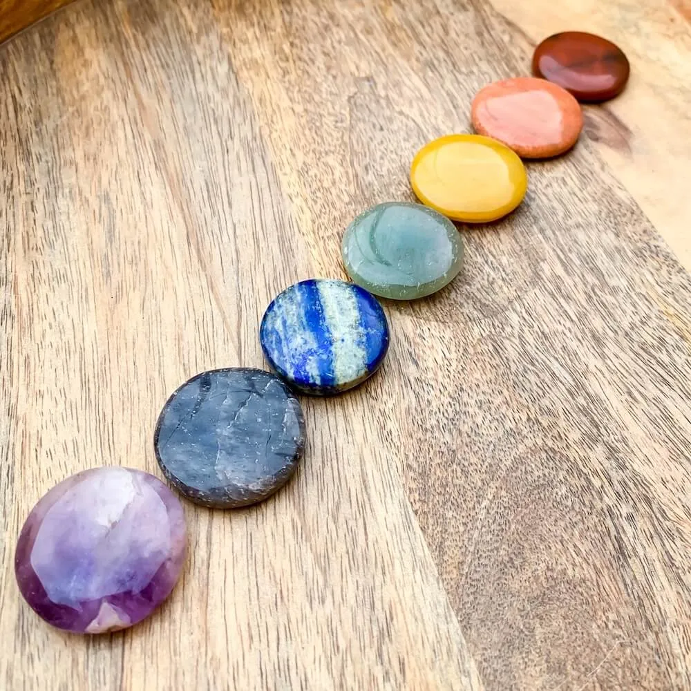 Natural Gemstone Disc Stone - Worry Stone