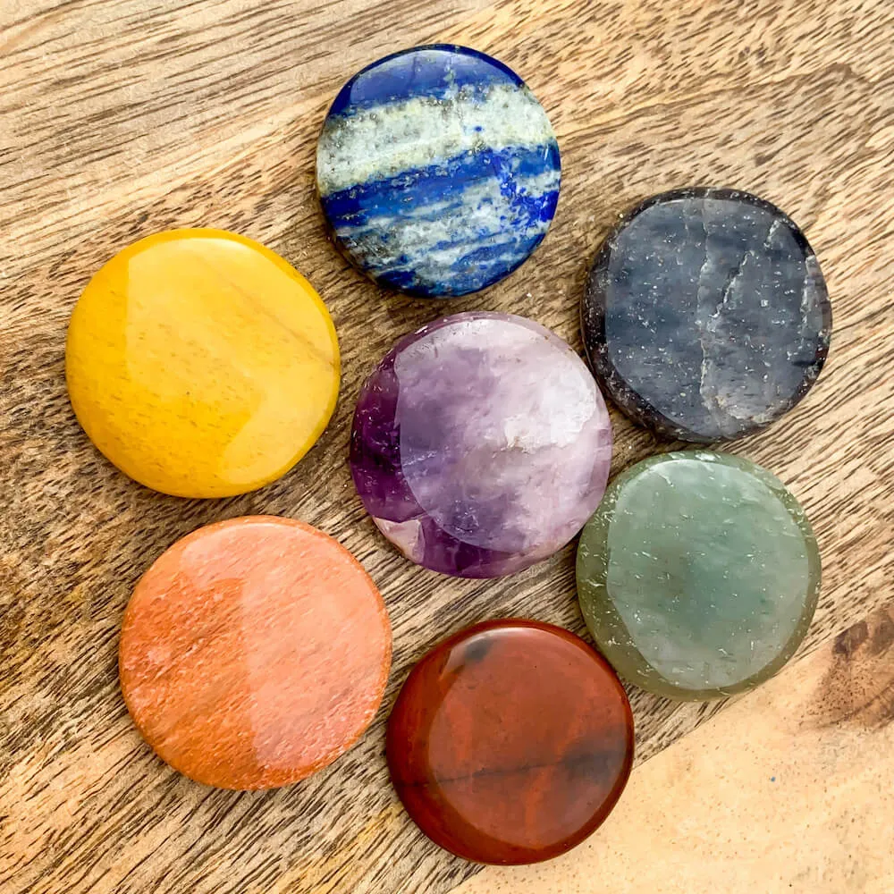 Natural Gemstone Disc Stone - Worry Stone