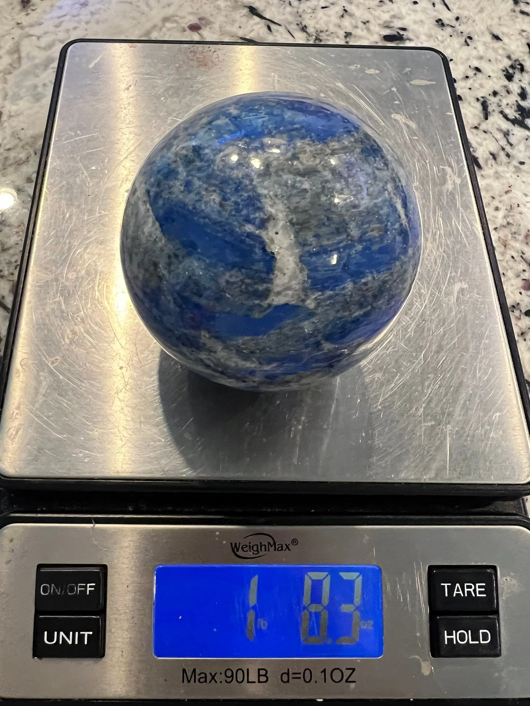 Natural lapis lazuli 1 pound 8oz 78mm