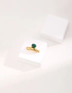 Natural Lapis Lazuli / Malachite Ring