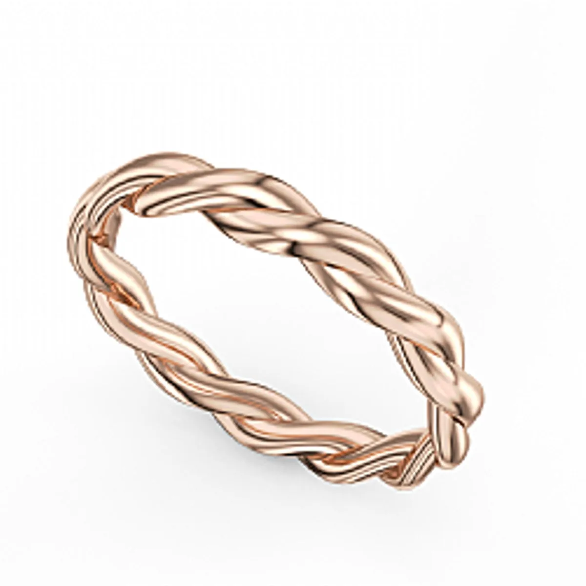 Noam Carver Mens Wedding Band in Rose Gold