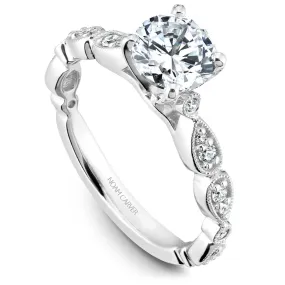 Noam Carver Vintage Diamond Engagement Ring Setting in White Gold