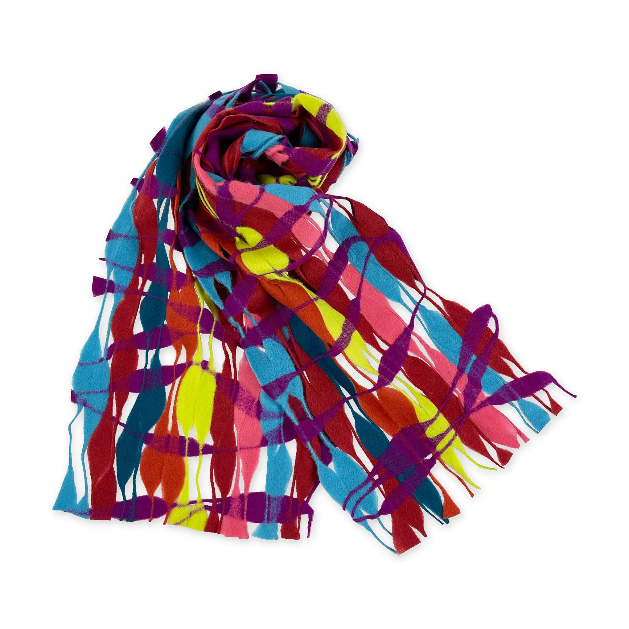 Nuno Threadstray Felted Wool Scarf - Warm Multi