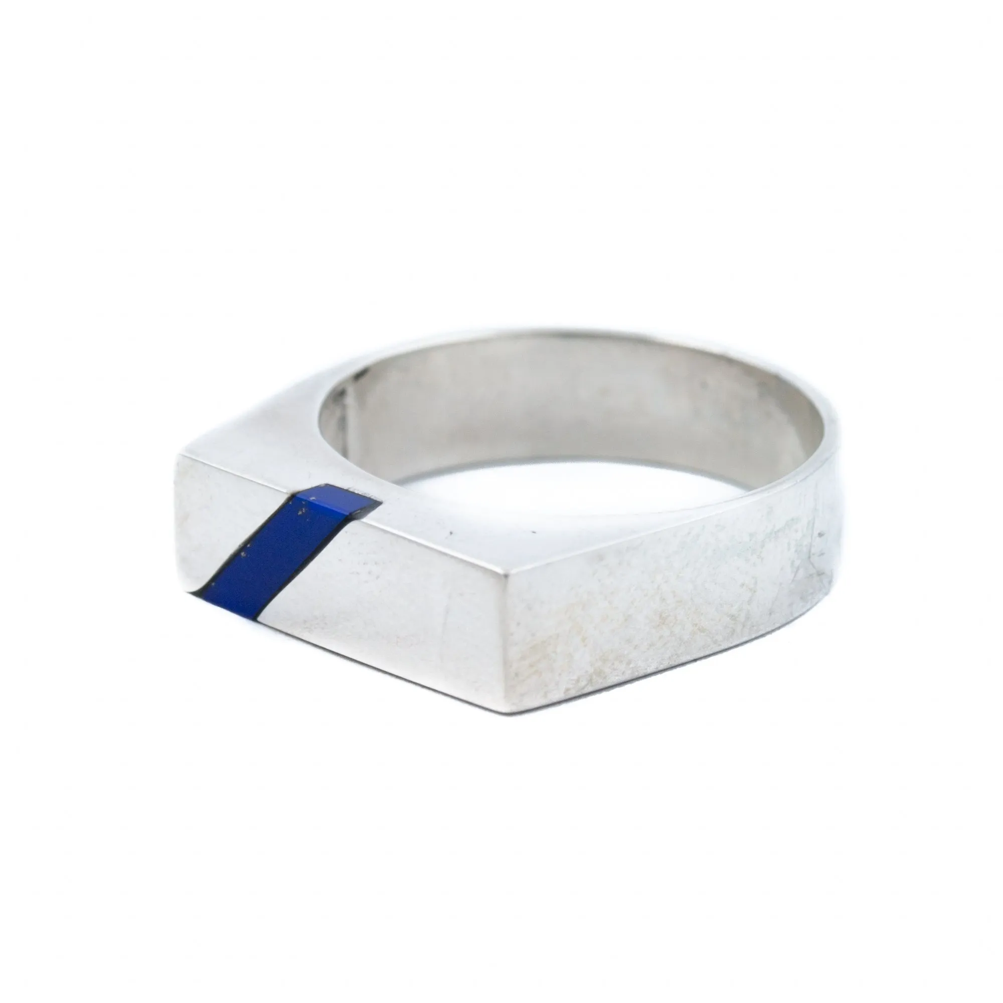 Offset Lapis Ring