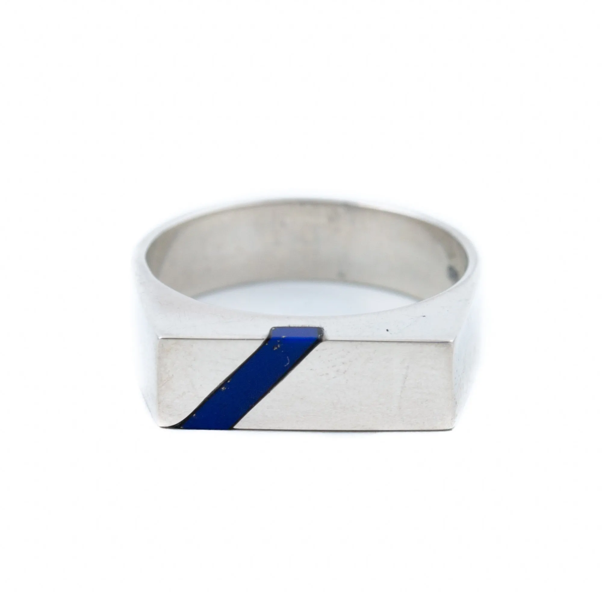 Offset Lapis Ring