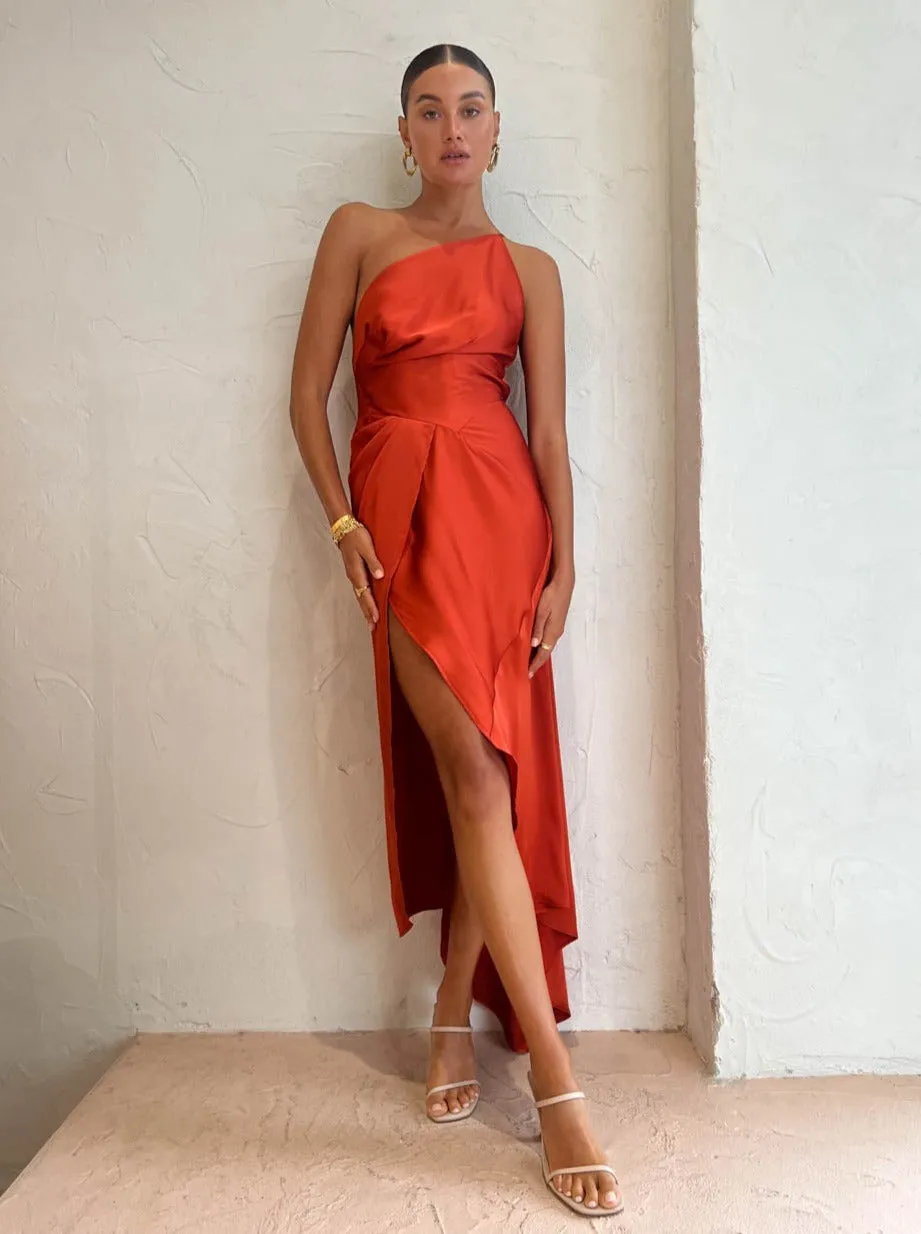 One Fell Swoop Paris Dress in Burnt Orange