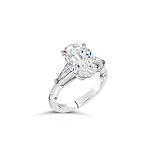 Oval Diamond Estate Engagement Ring