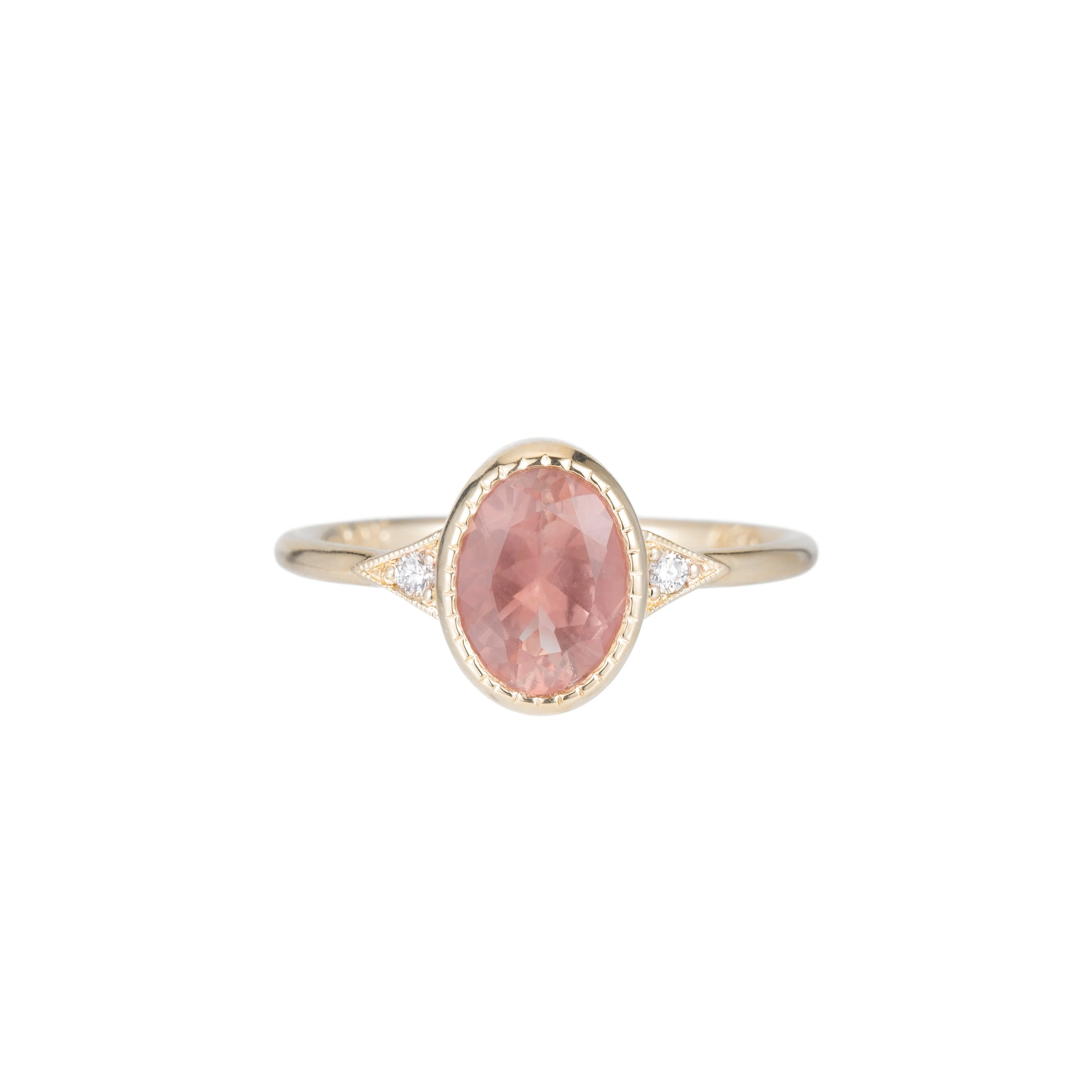 Oval Large Sunstone Deco Ring