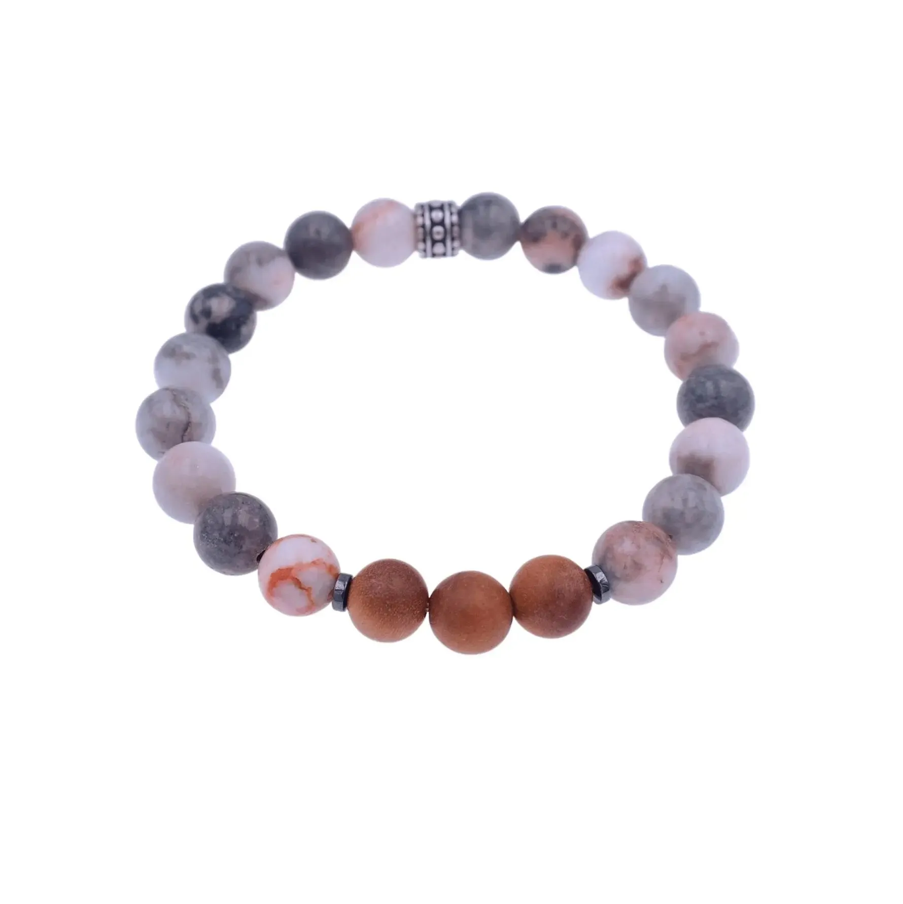 Pink Zebra Jasper Energy Bracelet - Grounded Bracelet