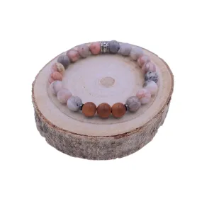 Pink Zebra Jasper Energy Bracelet - Grounded Bracelet