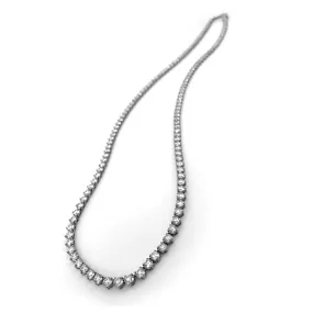 Platinum 50cttw. Diamond Tennis Necklace