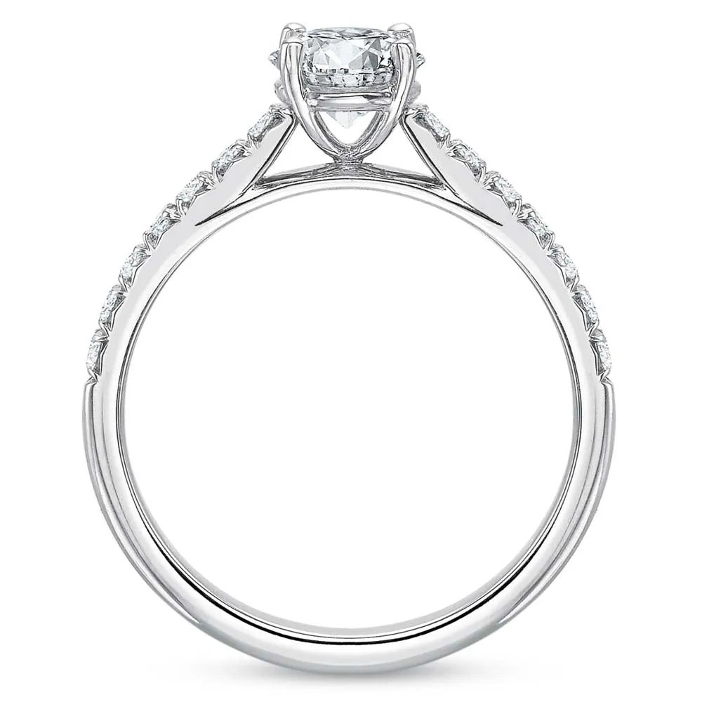 Platinum Cathedral Diamond Engagement Ring