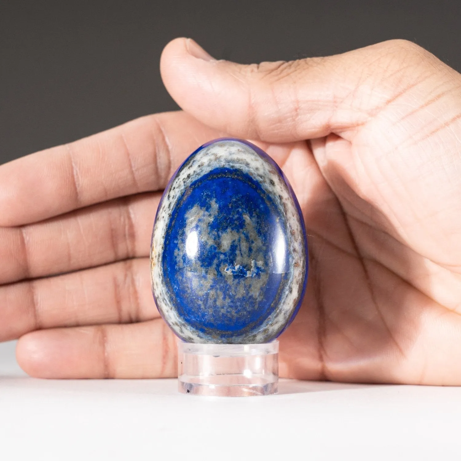 Polished Lapis Lazuli Egg from Afghanistan (142.2 grams)