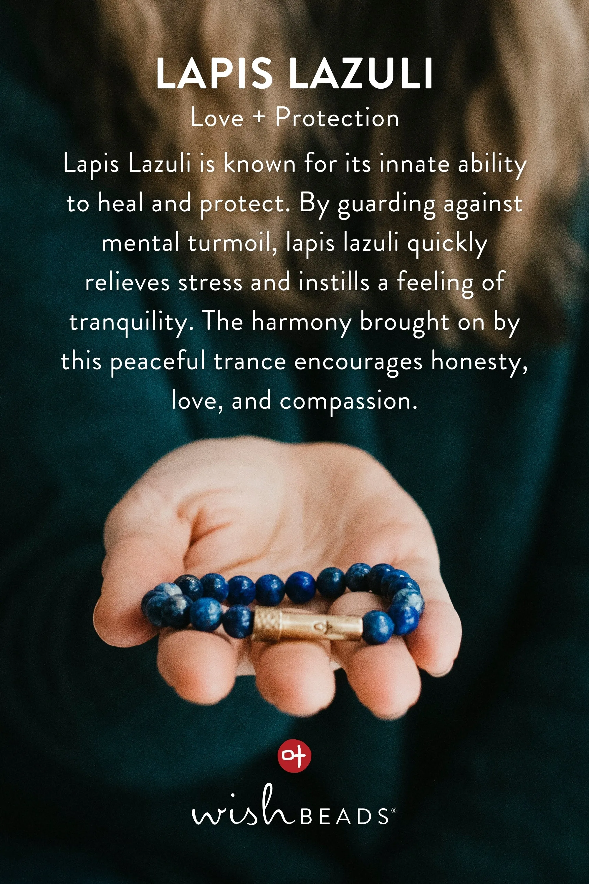 Polished Lapis Lazuli Intention Bracelet