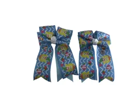 PonyTail Bows- Mermaid Junior