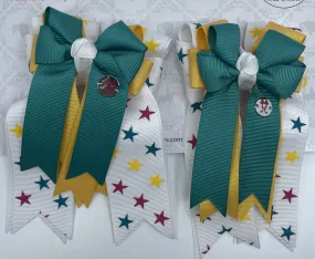 PonyTail Bows- Star Cheer