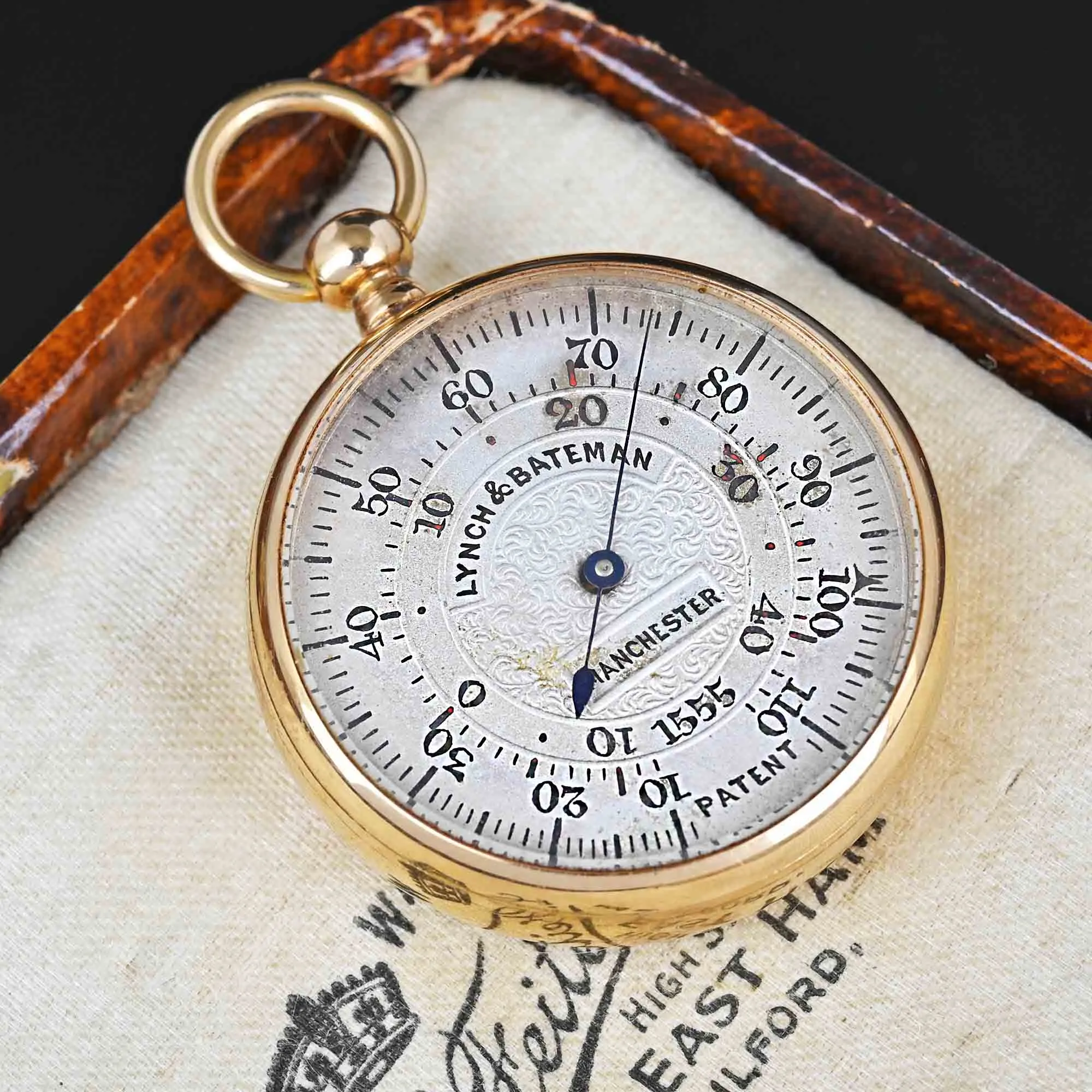 Rare 18K Gold Pocket Watch Thermometer Fob Pendant